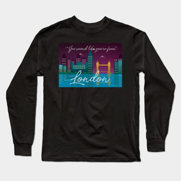 London Skyline Long Sleeve T-Shirt by Roommates